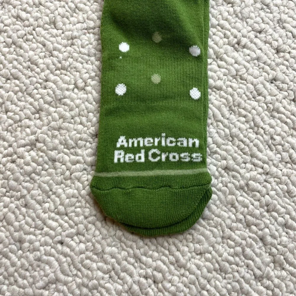 American Red Cross Elf Movie Green Socks Adult Unisex 2023 New NWT Christmas